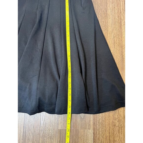 NWT Maeve by Anthro Lincoln Center Black Short FIt Flare V Neck Dress Small - Picture 6 of 11